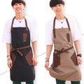 Apron Coffee Maker Milk Tea Shop Men's and Women's Canvas Restaurant Kitchen Baking Oil Painting Printing