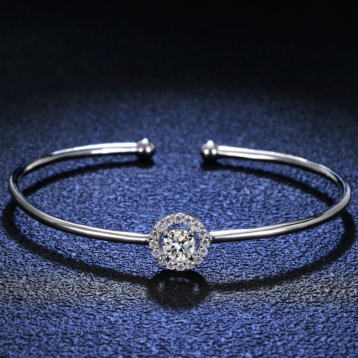 Fashion Fine Jewelry Bracelets Women Bangle 925 Silver Bracelet Sterling Gemstone Vvs Moissanite Bracelet for Girl Gift