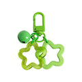 Hot Sale Cheap Bulk Gifts Cartoon Aluminum Keychain Mini Star Color Pentagram Fancy UV Printing Wholesale