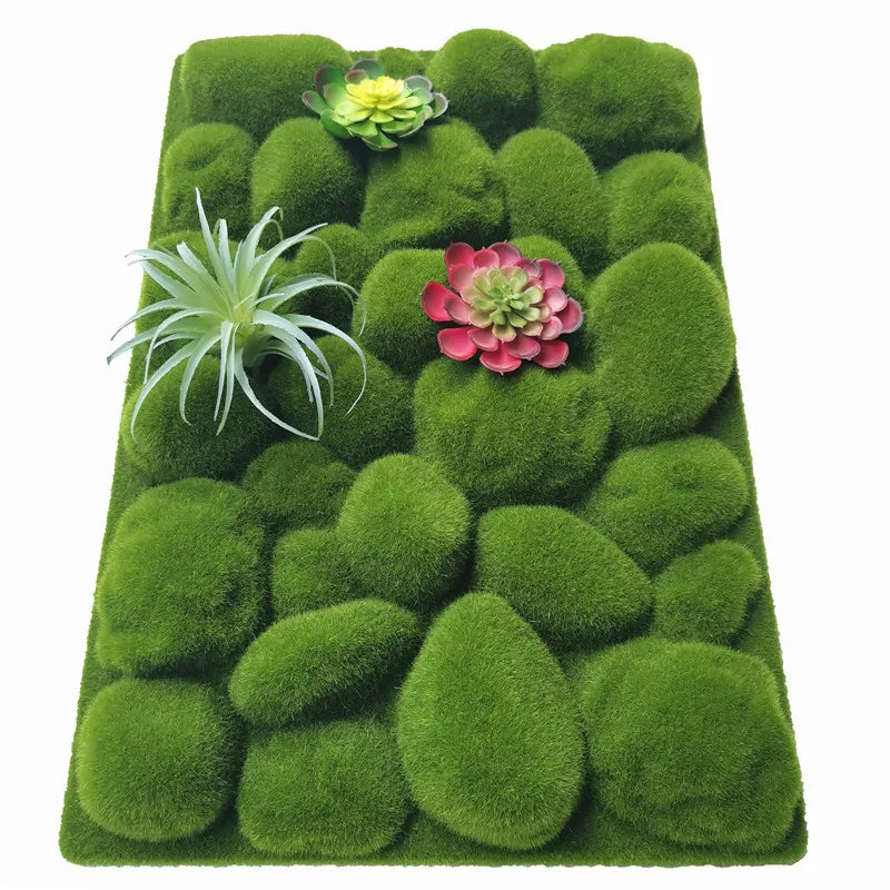 H05533 Fashion Decorative Landscape Lawn Garden Artificial Turf Grass Faux Moss Artificial Moss for Indoor Outdoor Decor