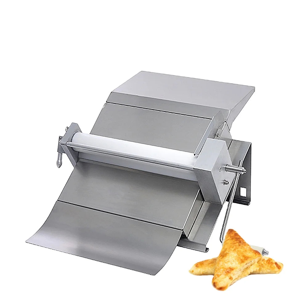 Small Countertop 15Inch Manual Croissant Roller Sheeter Machine 0.5-15Mm Household Fondant Roller for Bread Shop Home Bakery