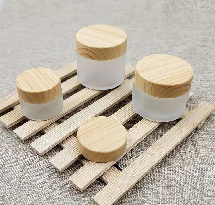 30ml 50ml 100ml Frosted Glass Cream Box Cosmetic Mask Packaging Bottle