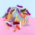 Wholesale Acrylic Imitation Jade Baroque Jelly Color Bend Geometric Tube Beads DIY Bracelet Loose Beads
