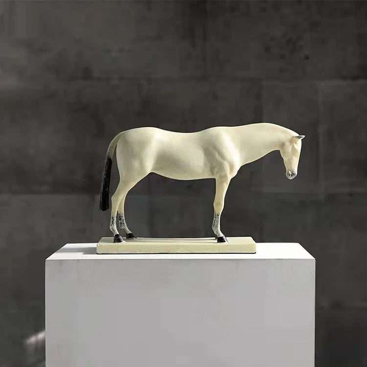 New Chinese Style Interior Horse Figurines Art Craft Abstract Horse Resin Sculpture Figure Home Decoration Accessories Horse