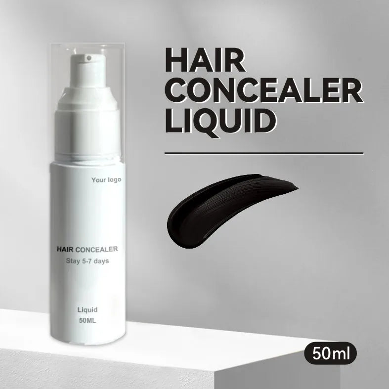 Factory Supply Barberia  Black Liquid Hair Beard Root Dye 3-5 Days Scalp Concealer for Bald Scalp Cover Permanent for Hair Salon