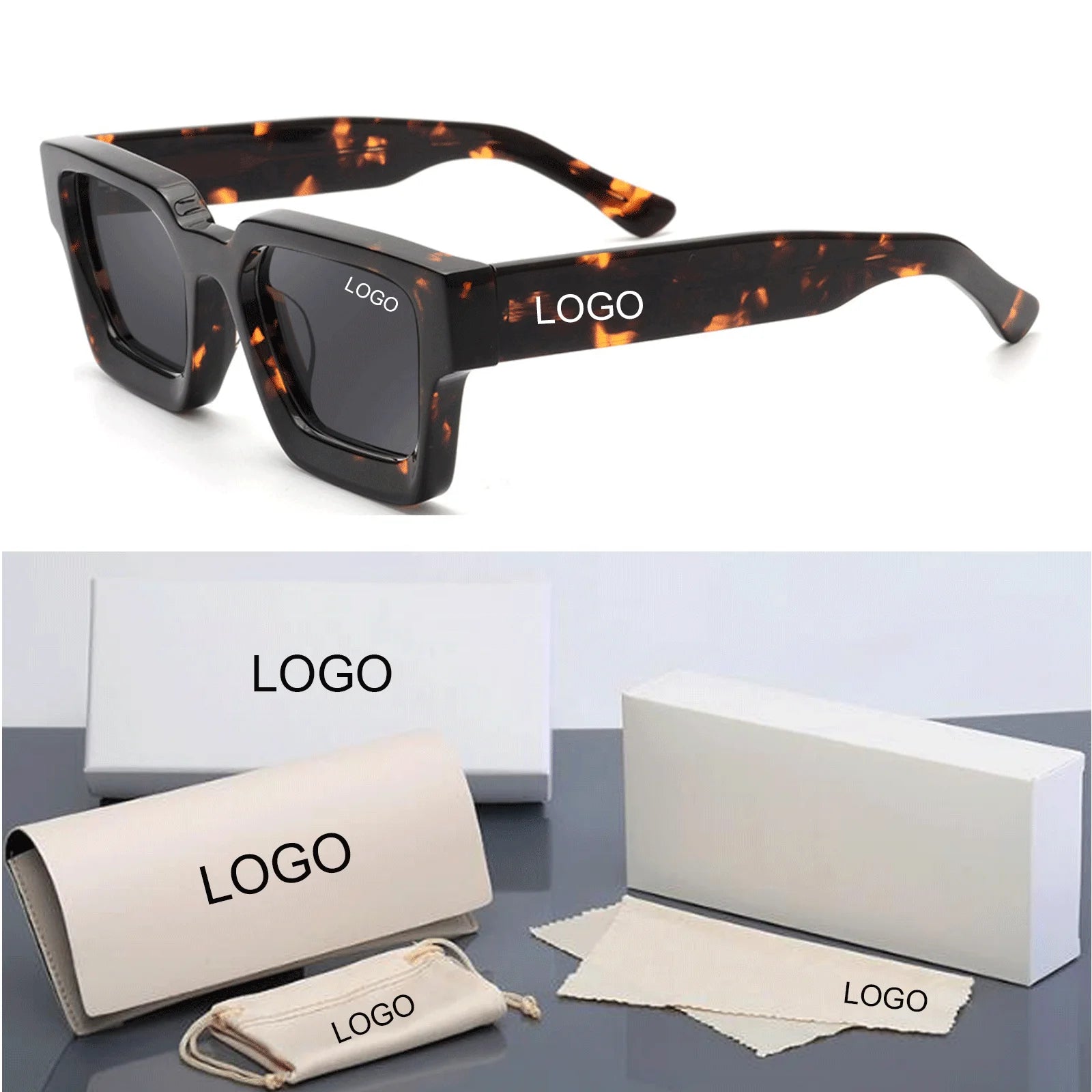 2026 High Quality Polarized Acetate Sunglasses Men Women Custom Logo Mens One Set Packing Polarized Acetate Sunglasses