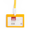 Lebei Uhoo Brand Hard Plastic Card Holder with Polyester Lanyard Wholesale Badge Holders