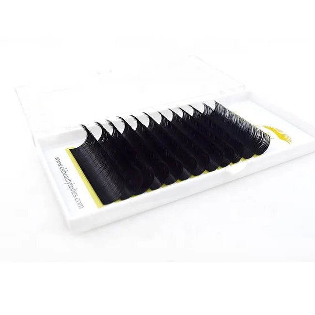 16Mm 17Mm 18Mm Individual Private Label Bulk Eyelash Extensions Synthetic False Eyelash