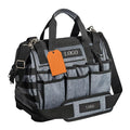 16" Molded Base Heavy Duty Open Mouth Top Large Tool Bag Tote Box Bags Storage Organizer Tools Bag for Men and Women