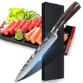 High Carbon 7Cr17 Stainless Steel Butcher Cooking Tools Kitchenware Knife Damascus Laser Pattern Kitchen Chef Knives