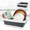 Hot Selling Collapsible Drying Dish Storage Rack Foldable Dish Drainer