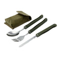 Travel Portable Outdoor Portable Camping Collapsible Picnic Foldable Tableware Stainless Steel Fork and SpoonTableware