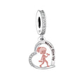 Fit Original Brand Charm Bracelet 925 Silver Fitness Girl With Dumbbell Bead for Women Jewelry Making 2023