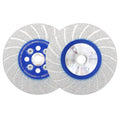 4in/4.5in/5in Vacuum Brazed Double Sided Diamond Saw Blade Cutting Grinding Disc Cutting Off Wheel With 5/8"-11 / M14 Flange