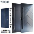 Germany Approved Stylish High-quality Standard Burglary Resistance Safety Aluminum Single Security Entrance Front Doors