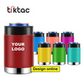 Bpa Free 12 oz Double Walled Stainless Steel Insulator Cola Beer Can Cooler Holder