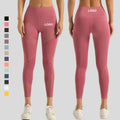 High Waist Full Length Spandex/Polyester Gym Fitness Leggings Butt Lift Four-Way Stretch Solid Pattern Workout Yoga Pants for