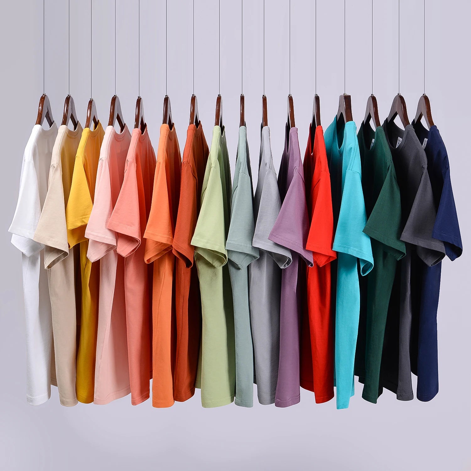 210g 100% Cotton Manufacturers Custom Men's T-shirts Silk Screen Printing Digital Blank Plain White Streetwear T Shirt for Men