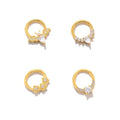 Gaby New 925 Sterling Silver Septum Clicker Nose Rings Hoop Nose Ring Cartilage Earrings Trendy Piercing Weddings Engagements