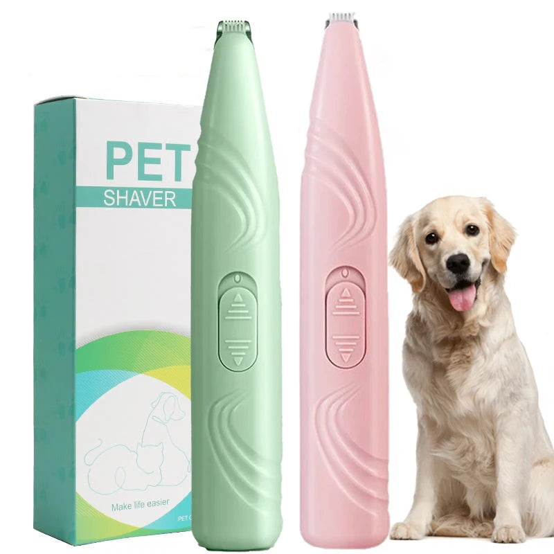 Cordless Pet Grooming Clipper & Safe Nail Grinder Electric Hair Trimmer and Paw Care Tool for Small Dog Cat