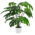 Wholesale 8 Foot Christmas Tree UV Cucumber Banana Pine Stems Levin White Ficus Artificial Grass PVC Plastic Planted/faux