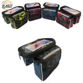 Mountain Road Cycling Bike Frame Pannier Cell Phone Bag Bicycle Front Top Tube Touchscreen Rain Proof Bag
