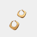 New Trendy Earring 18K Gold Plated Vacuum Hoop Earrings for Women Stainless Steel Earrings Wholesale