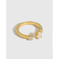 925 Sterling Silver Smart Opal Gemstone Ring Luxury 18K  Gold Rimgs Tiny Fine Jewelry Rings for Women Wholesale