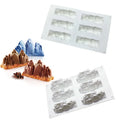 D5085 Snow mountain iceberg ice block Scented candle Pudding Mousse cake ice cream candy Chocolates Resin Mold Silicone 3D Mould
