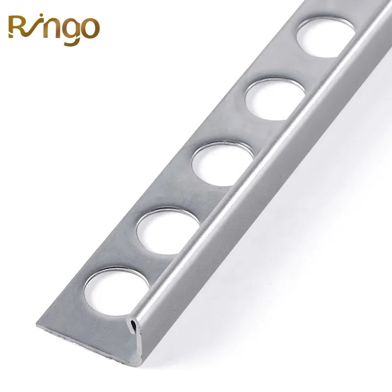 2024 Cost-Effective 304 Stainless Steel L-Shape Flooring Profile Wall Angle Tile Ceramic Tiles Finishing Strip for Apartment Use