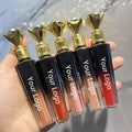 Vegan No Logo Moisturizing 64 Colors Lipgloss with Diamond Lid Tube Custom Brand Red Nude Matte Shimmer Lip Gloss