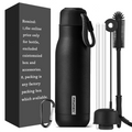 304 Stainless Steel Insulated Water Bottle with String Swimming Use 6-12 Hours Thermal Insulation Eco-friendly Portable for All