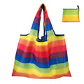 Custom YY Design Eco Friendly Recycling Supermarket Grocery Large Rainbow Reusable Luxury Brand Shopping Bag
