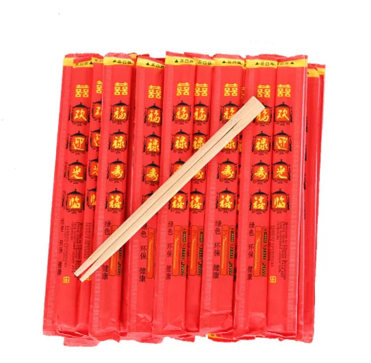 Fully Packed Customized High-end Design Paper Bags Japanese Disposable Bamboo Chopsticks Set Price Chop Sticks With Logo Emblem