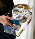 RAY YI Clear Custom Coffee Design Acrylic Arab Islamic Display Tray for Coffee Arabic