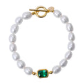 Wholesale Fashion Gemstone Natural Pearl Bracelet 925 Sterling Silver Freshwater Pearl Bracelet