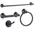 Stainless Steel Heated Modern Design 4-Piece Bathroom Hardware Set with Towel Bar