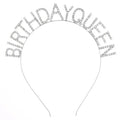 Creativebead 2025 Manufacturers Wholesale Handmade Gold/Silver Plated Fashion Beauty Letter Rhinestone Crown Birthday Headband