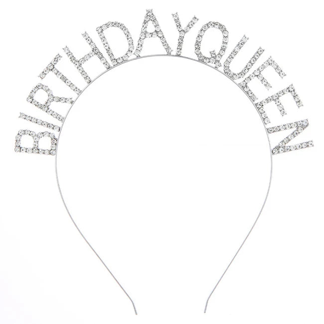 Creativebead 2025 Manufacturers Wholesale Handmade Gold/Silver Plated Fashion Beauty Letter Rhinestone Crown Birthday Headband