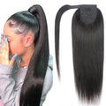 Raw Virgin Remy Hair Bundles Vendors Double Drawn Soft 100% Indian Human Hair High Ponytails With Wrap Around