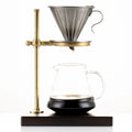 2023 Hot Sale Stainless Steel Coffee Filter With Base Without Filter Paper Handmade Coffee Accessories Easy to Clean
