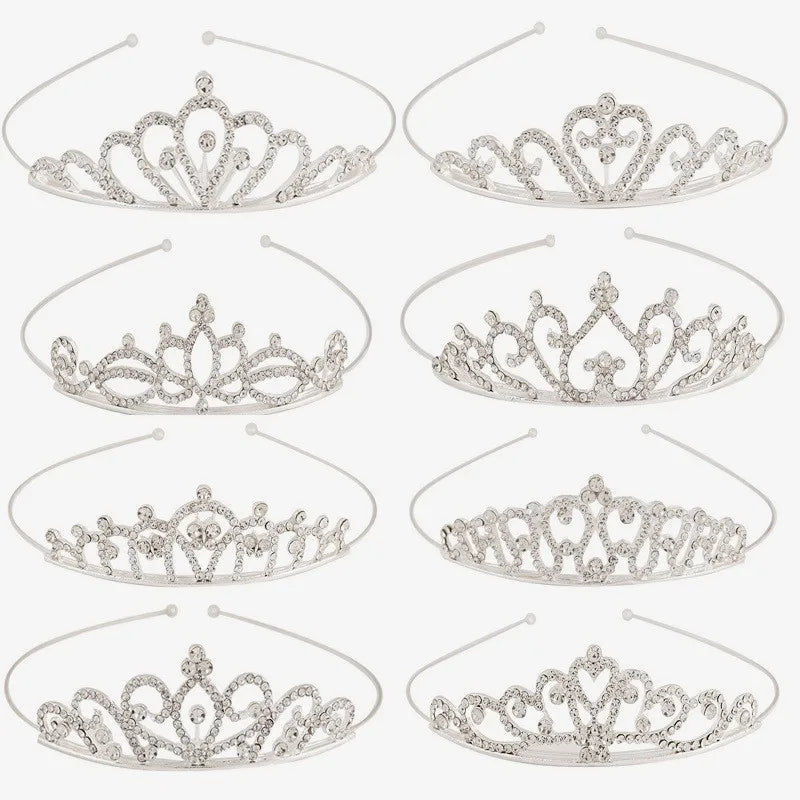 Wholesale Kids Headband Girls Crystal Crown Birthday Party Children Tiaras Princess Crowns
