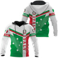 Fitspi Wholesale Custom Name Italy Shirt 3d Hoodie Shirt Country Flag Printed Sweatshirt Dropshipping