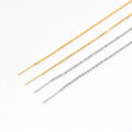 Stainless Steel Cross Chain with Adjustable Length Surface Plated With Genuine Gold O-Shaped Women Necklace