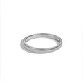 Minimalist New Design Hypoallergenic Non Tarnish S925 Silver Rhodium 18K Gold Plated Polish Circle Women Rings Jewelry Women