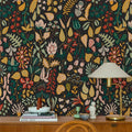 American Style Rural Plants and Flowers Silk Waterproof Moisture-Proof Wall Paper for Living Room Home Decoration