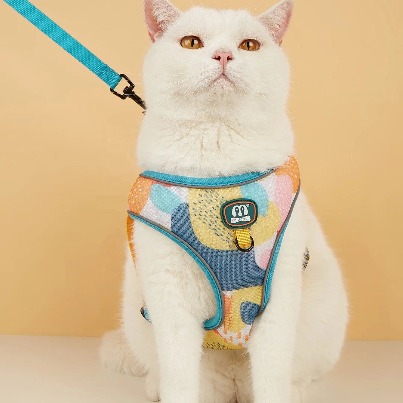 MIDEPET Reflective Dog Harness Leash Set Own Brand in Stock Drop Shipping Accepted Made Nylon Alloy Premium Pet Product Supplier