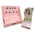 Custom Pink Advertising Cosmetics Jewelry Necklace Countertop Cardboard Display Stand UV Surface Treatment High Quality OEM/ODM