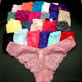 Quick Dry Colorful Hot Sexy Girls With String Panties Lace Underwear See Through Voile Lace Panty Sexy Undergarment