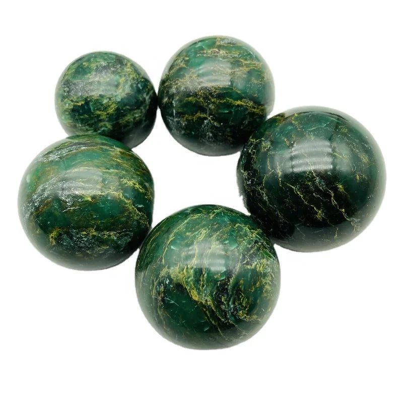 Wholesale Natural Crystal Ball Healing Stone Emerald Sphere for Decoration